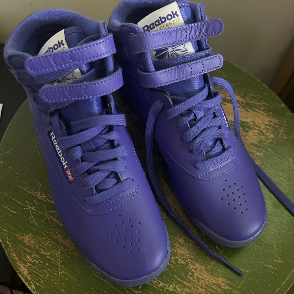Reebok Freestyle Hi – Purple (Worn Once Indoors Only)